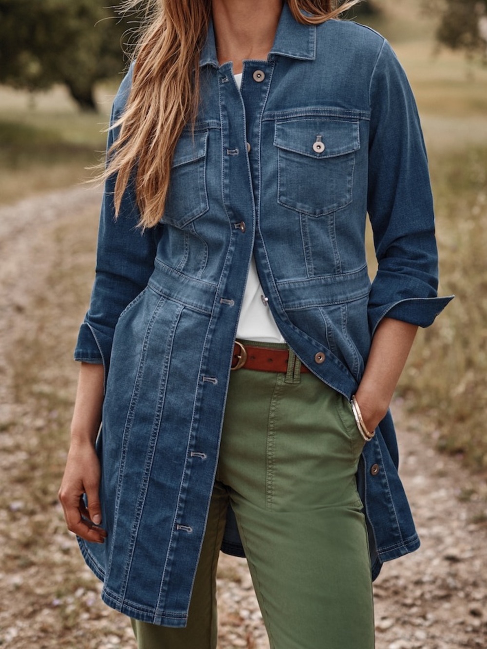 J. Jill Denim Duster Jacket / Small